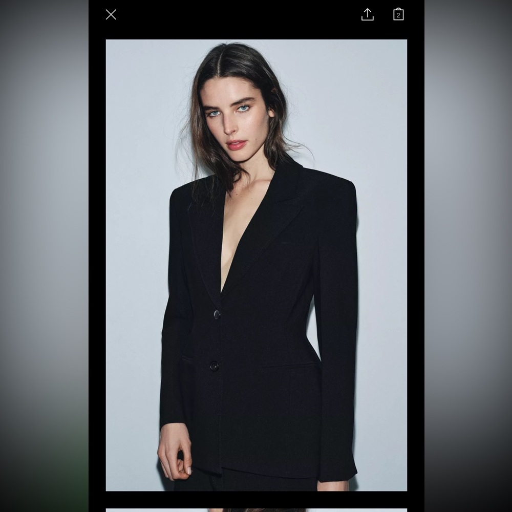 Sold out top stitch fitted blazer 2025 XS